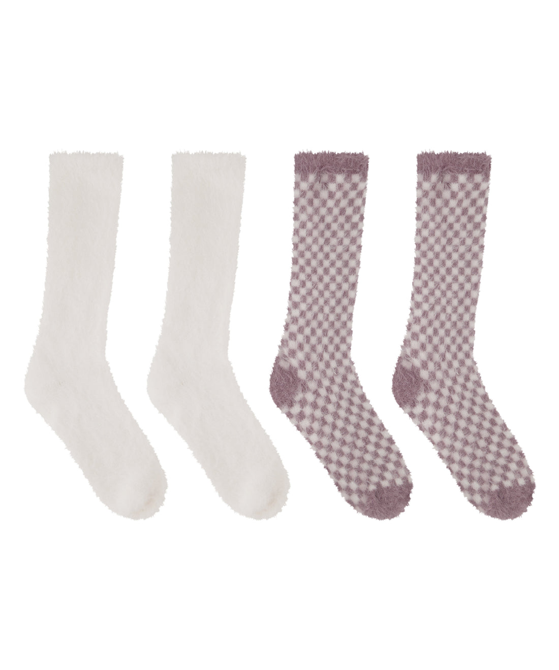 Hunkemoller_2 Pairs of Socks Cosy - Purple_301421_Violet Ice_02