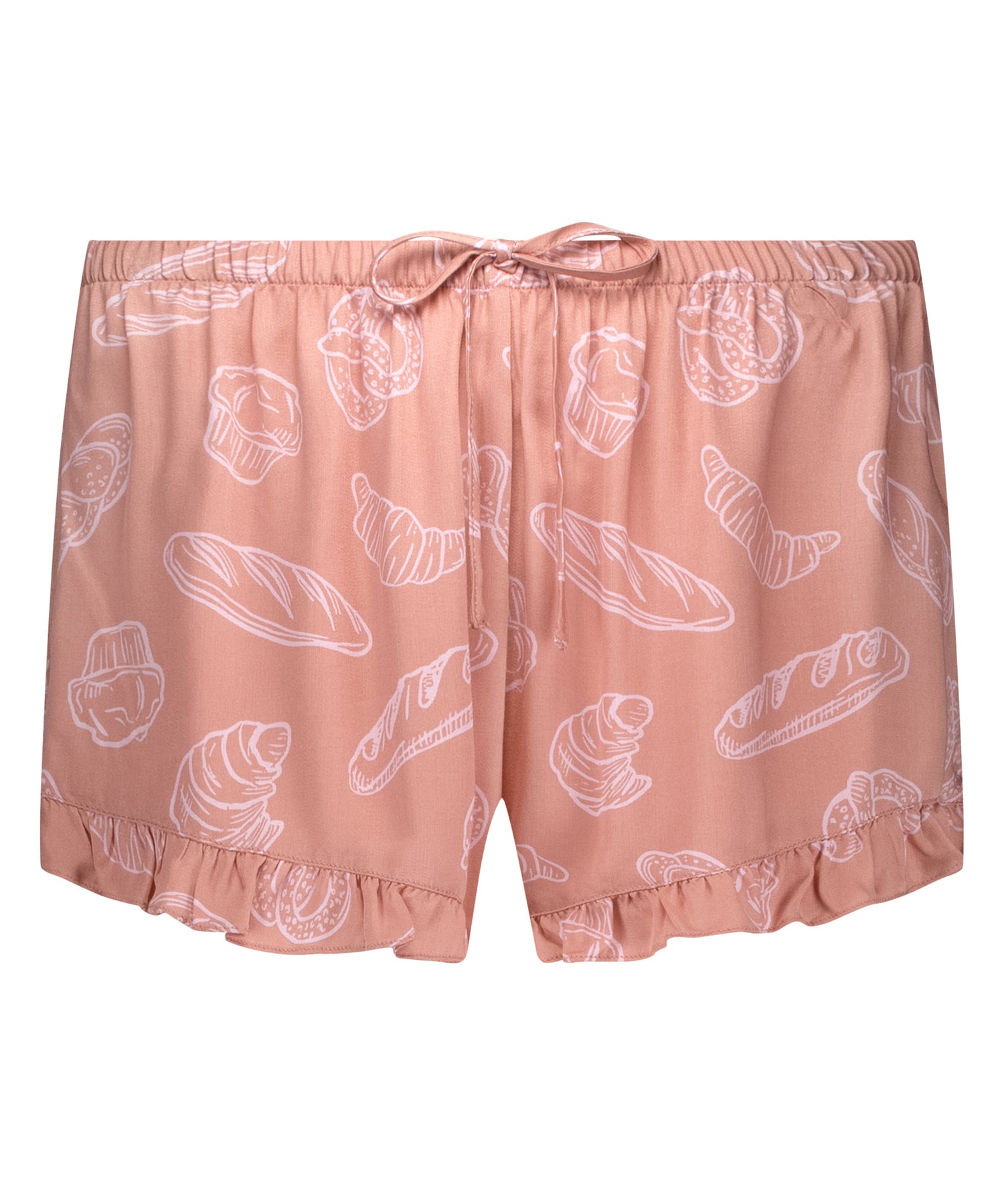 Hunkemoller_Pyjama Shorts_301443_Hkm Tan_04
