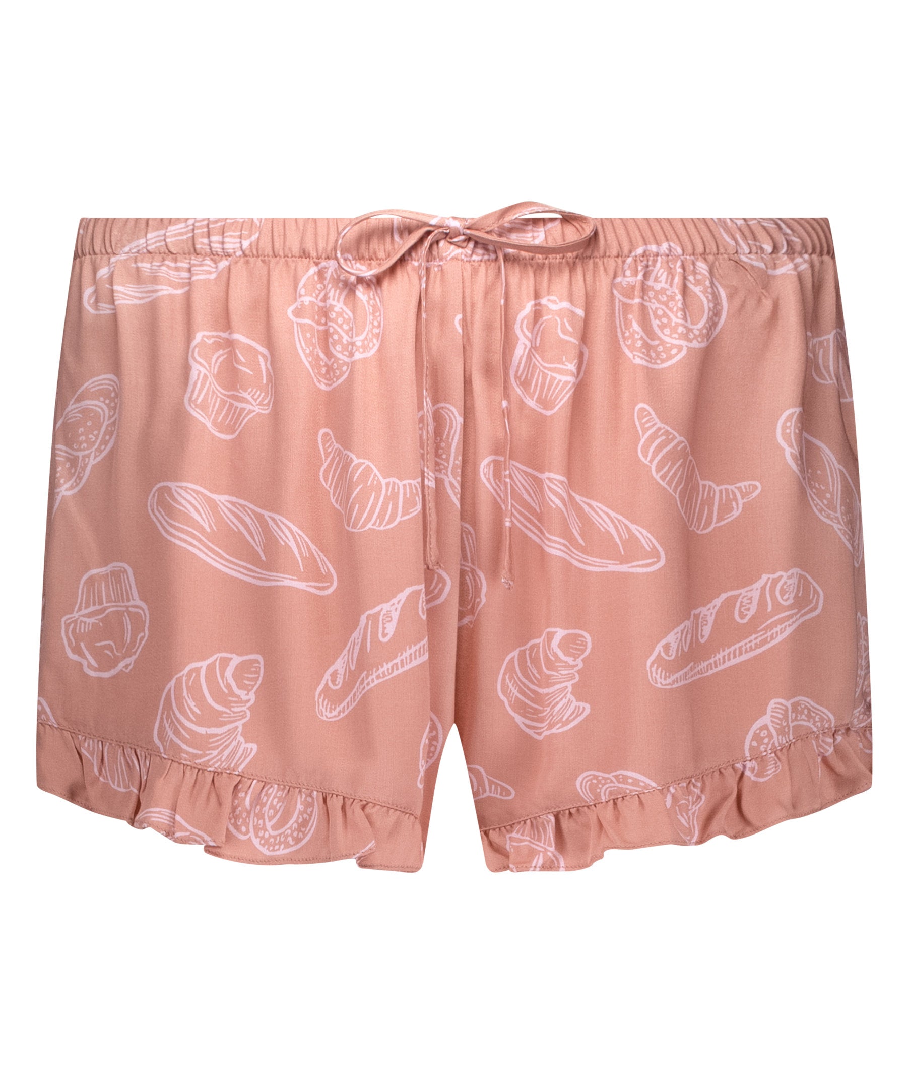 Hunkemoller_Pyjama Shorts_301443_Hkm Tan_04