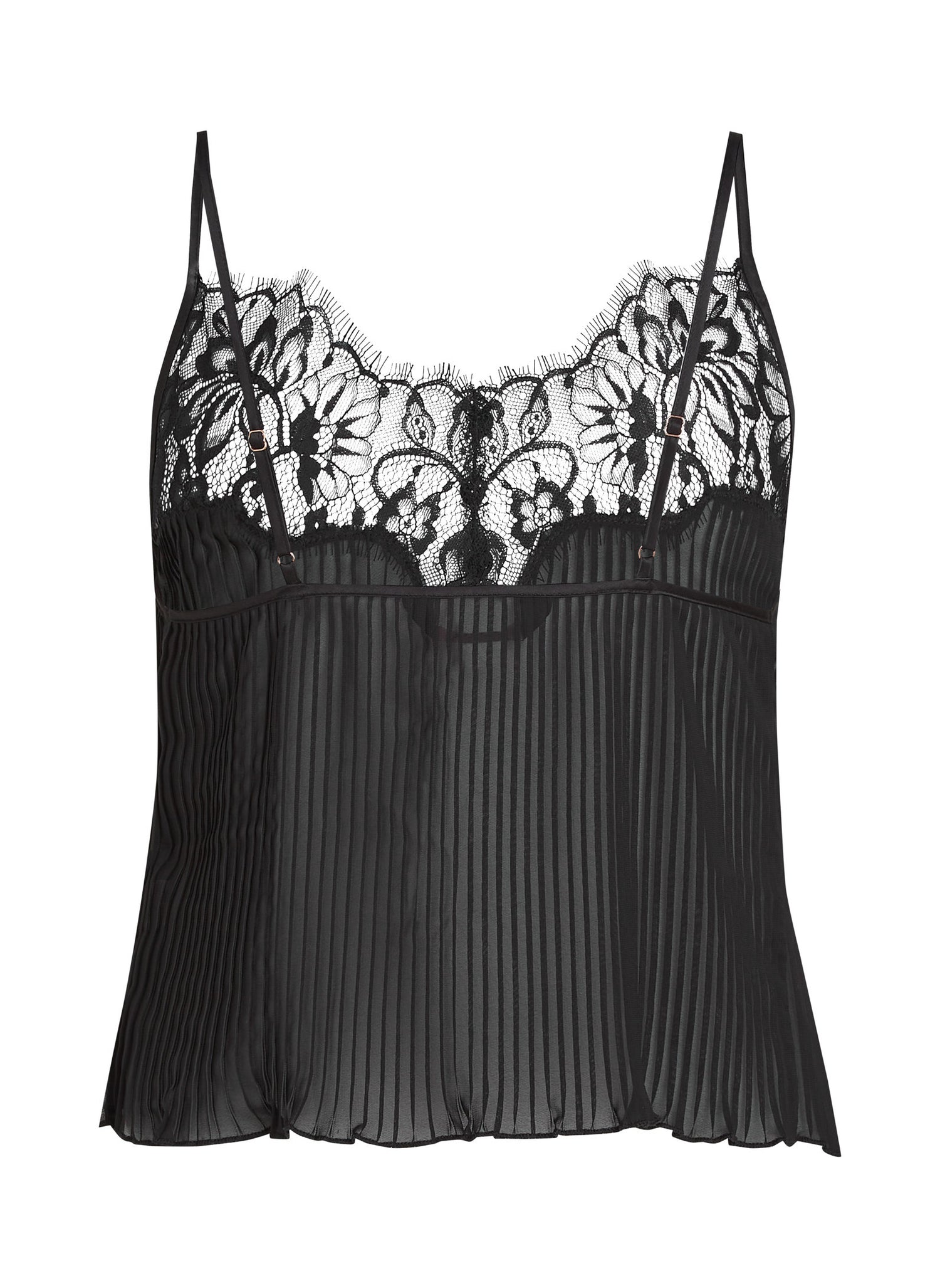 Hunkemoller_Plisse Lace Cami_301444_Caviar_06