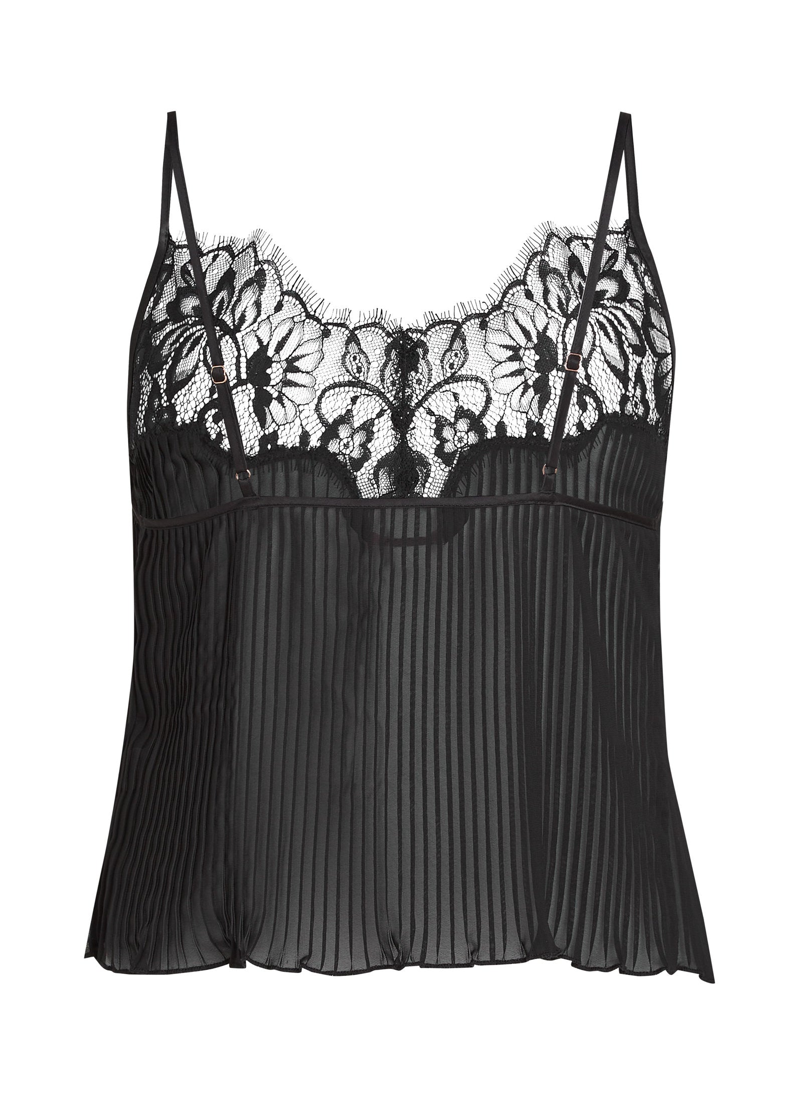 Hunkemoller_Plisse Lace Cami_301444_Caviar_06