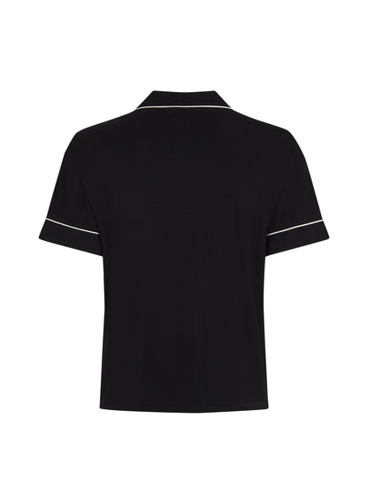 Hunkemoller_Black_Essential Jersey Short-Sleeved Jacket_301465_Black_10