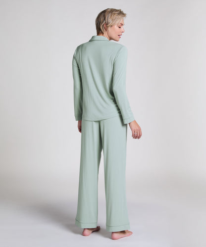 Hunkemoller_Essential Long Sleeve Jersey Jacket_301468_Iceberg Green_04