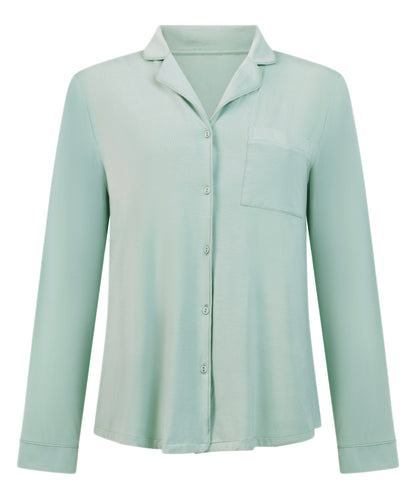 Hunkemoller_Essential Long Sleeve Jersey Jacket_301468_Iceberg Green_05