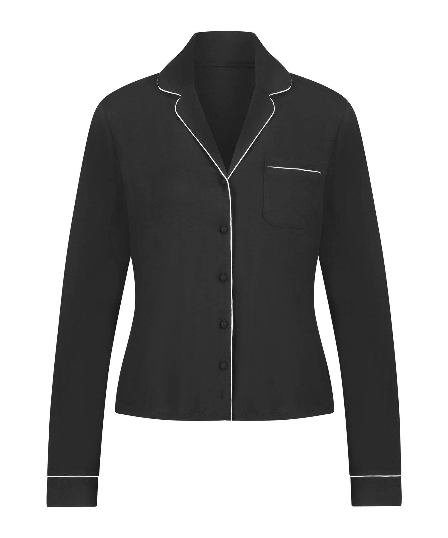 Hunkemoller_Black_Essential Jersey Long-Sleeved Jacket_301469_Black_06