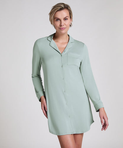 Hunkemoller_Essential Jersey Shirtdress_301472_Iceberg Green_01