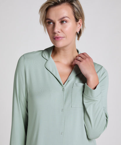Hunkemoller_Essential Jersey Shirtdress_301472_Iceberg Green_02