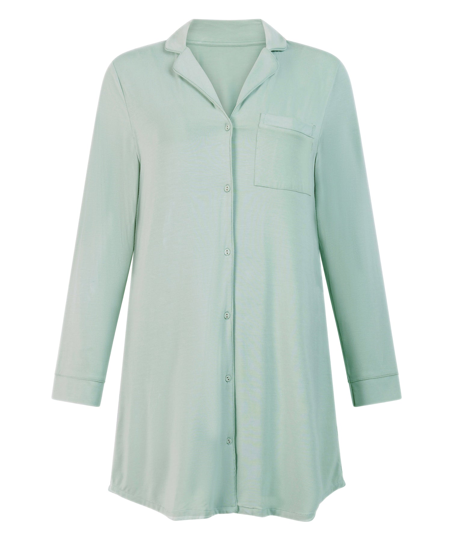 Hunkemoller_Essential Jersey Shirtdress_301472_Iceberg Green_04
