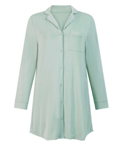 Hunkemoller_Essential Jersey Shirtdress_301472_Iceberg Green_04