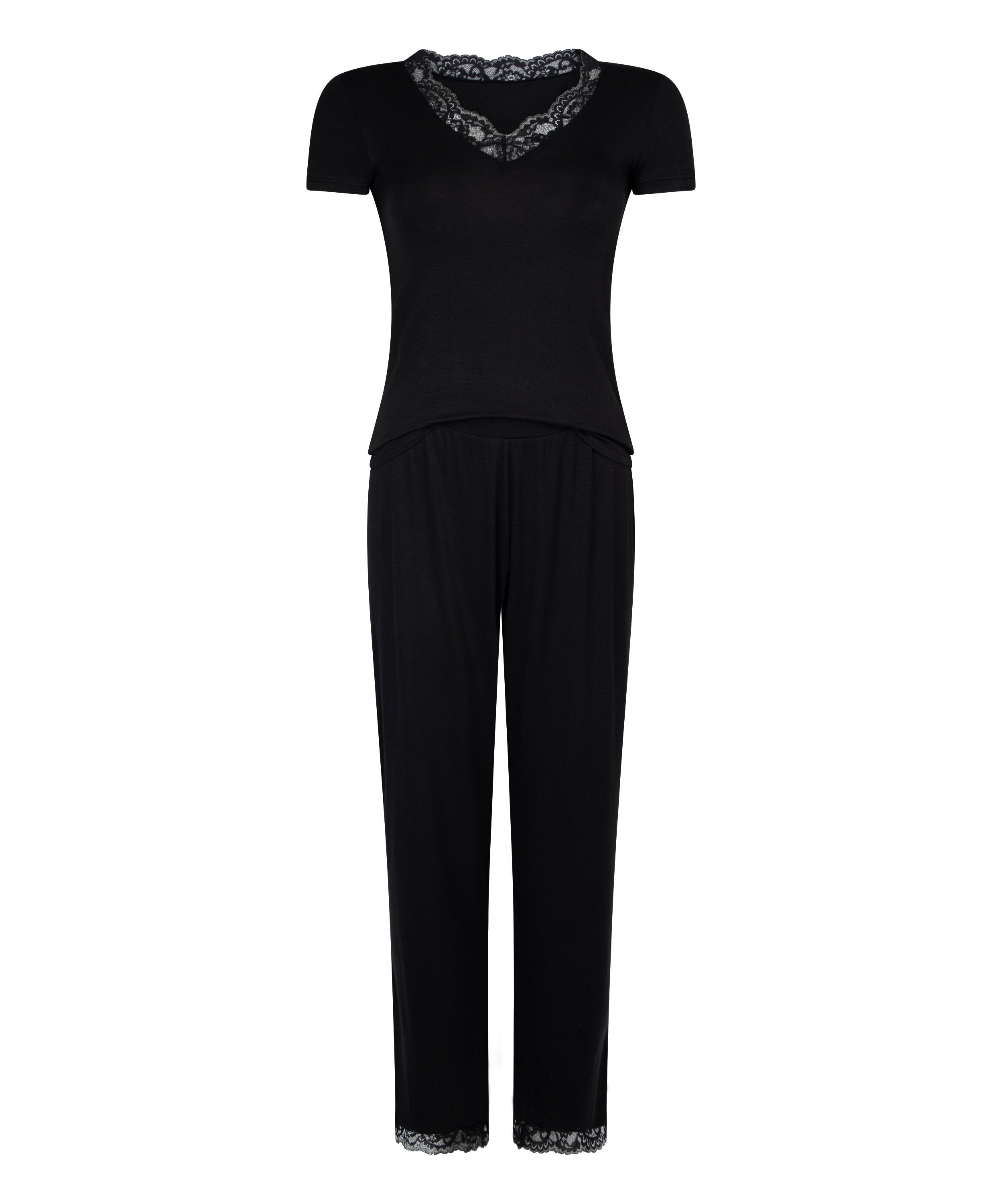 Hunkemoller_Pyjamaset Nanna_301483_Black_04