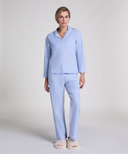 Hunkemoller_Cotton Pyjama Jacket_301491_Hkm Blue_03