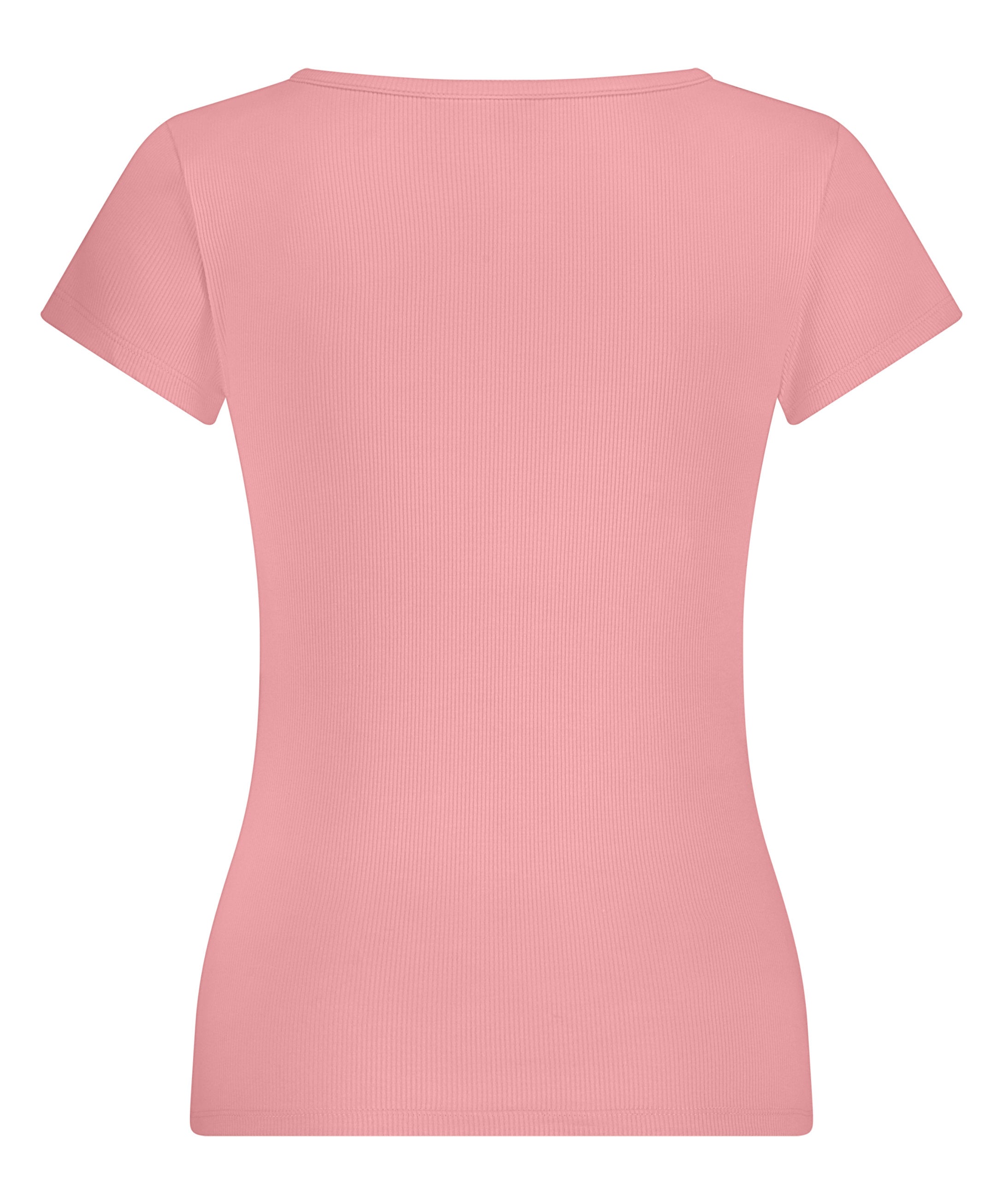 Hunkemoller_Henley Short Sleeved Pyjama Top_301512_Bridal Rose_06
