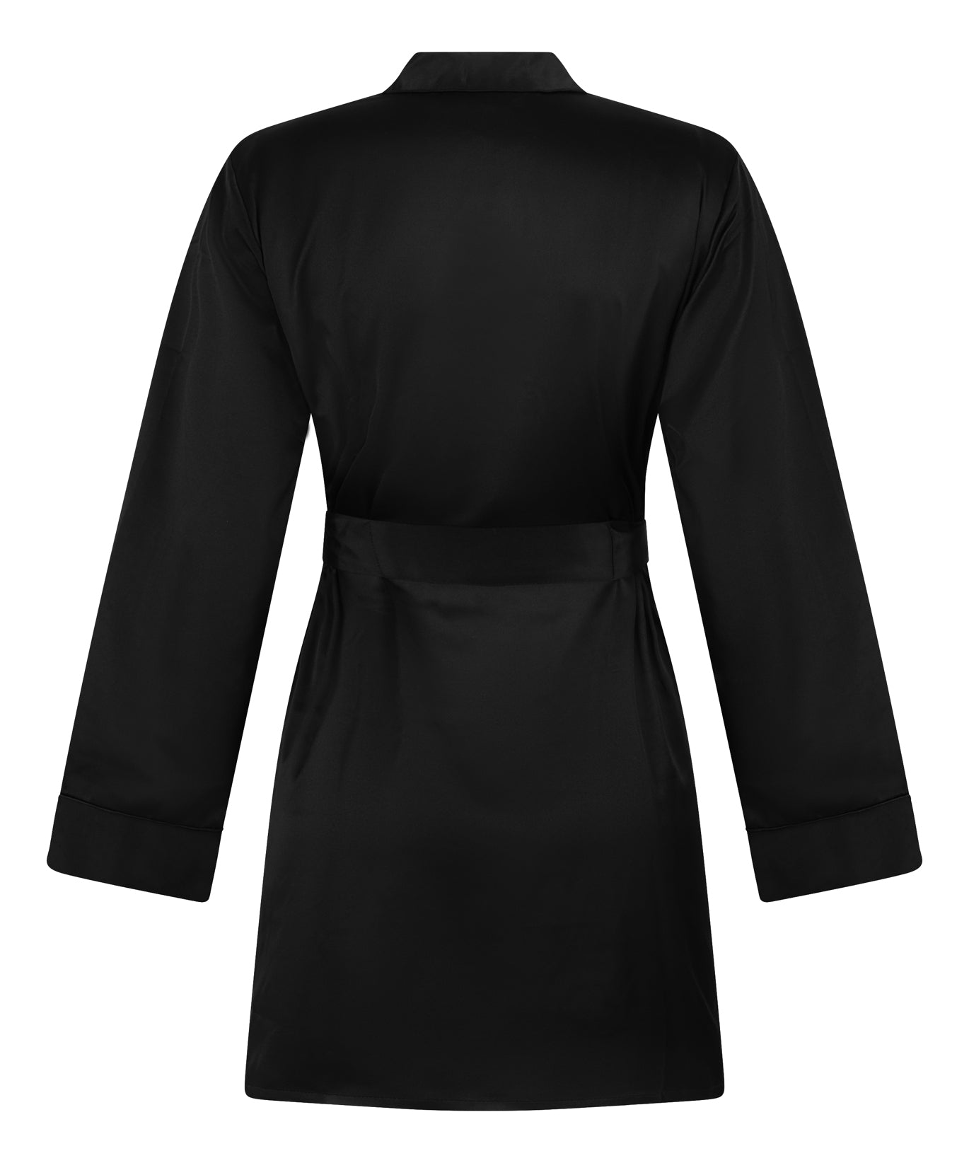 Hunkemoller_Black_Satin Kimono_301690_Black_06