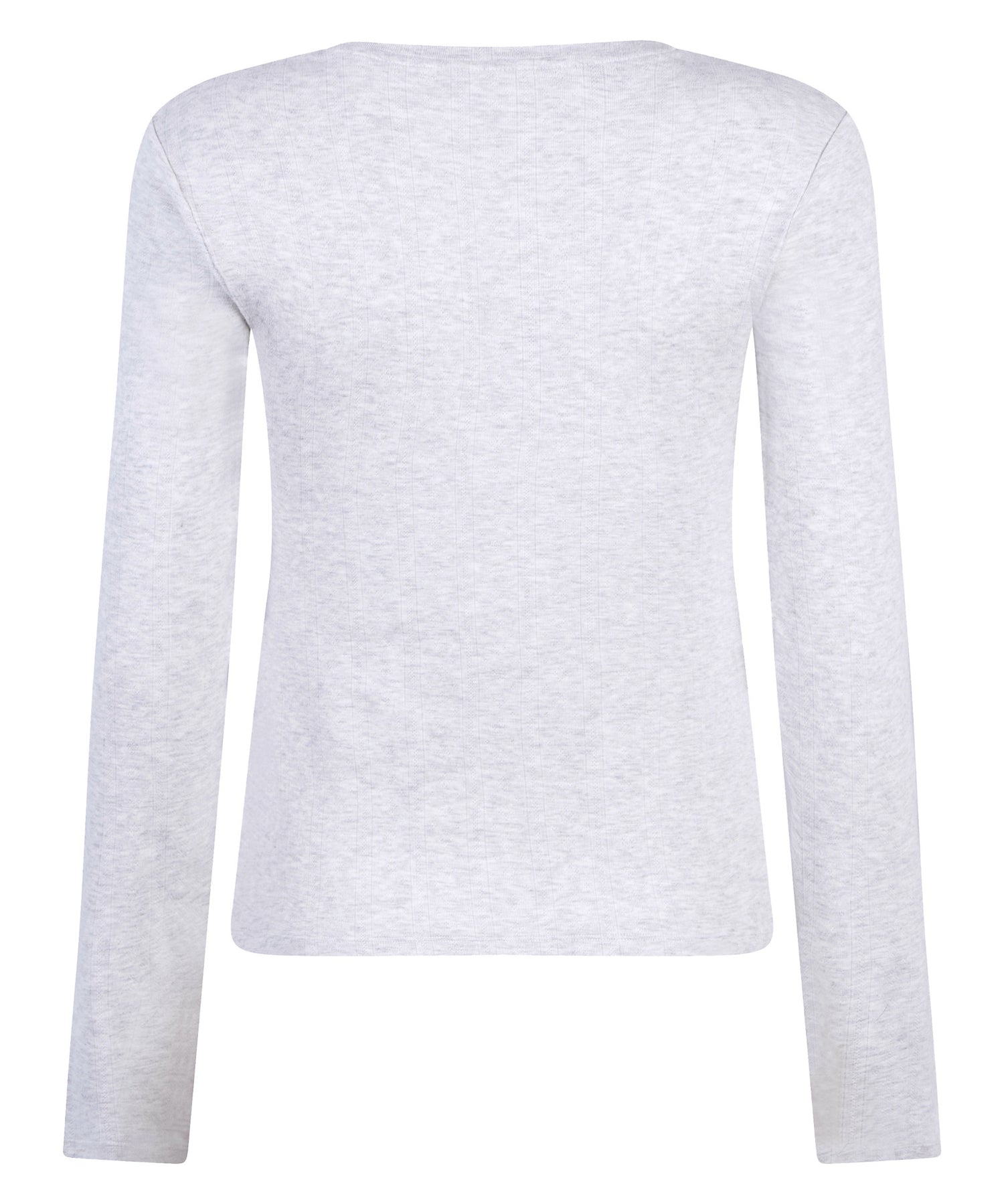 Hunkemoller_White Grey Melee_Pyjama top Pointelle_301775_White Grey Melee_06