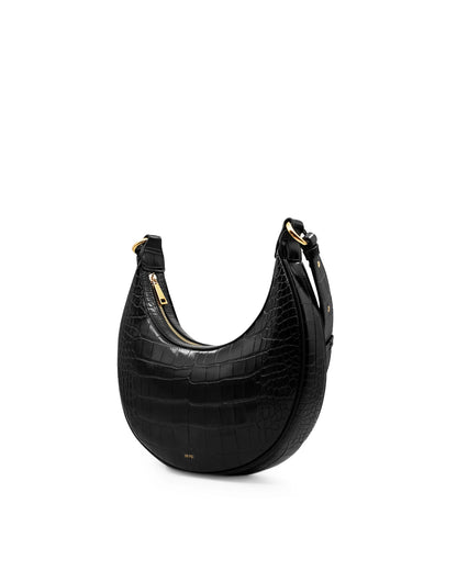 JW PEI_Black Croc_Carly Saddle Bags_302-5_Black Croc_02