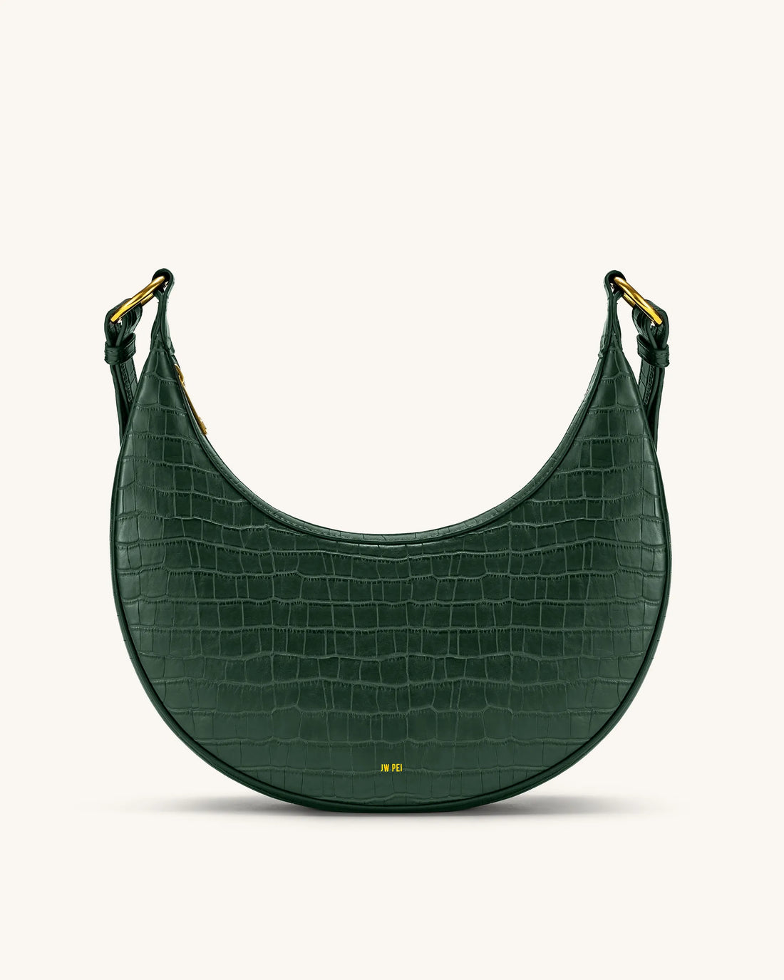JW PEI_Dark Green Croc_Carly Saddle Bags_302-7_Dark Green Croc_01