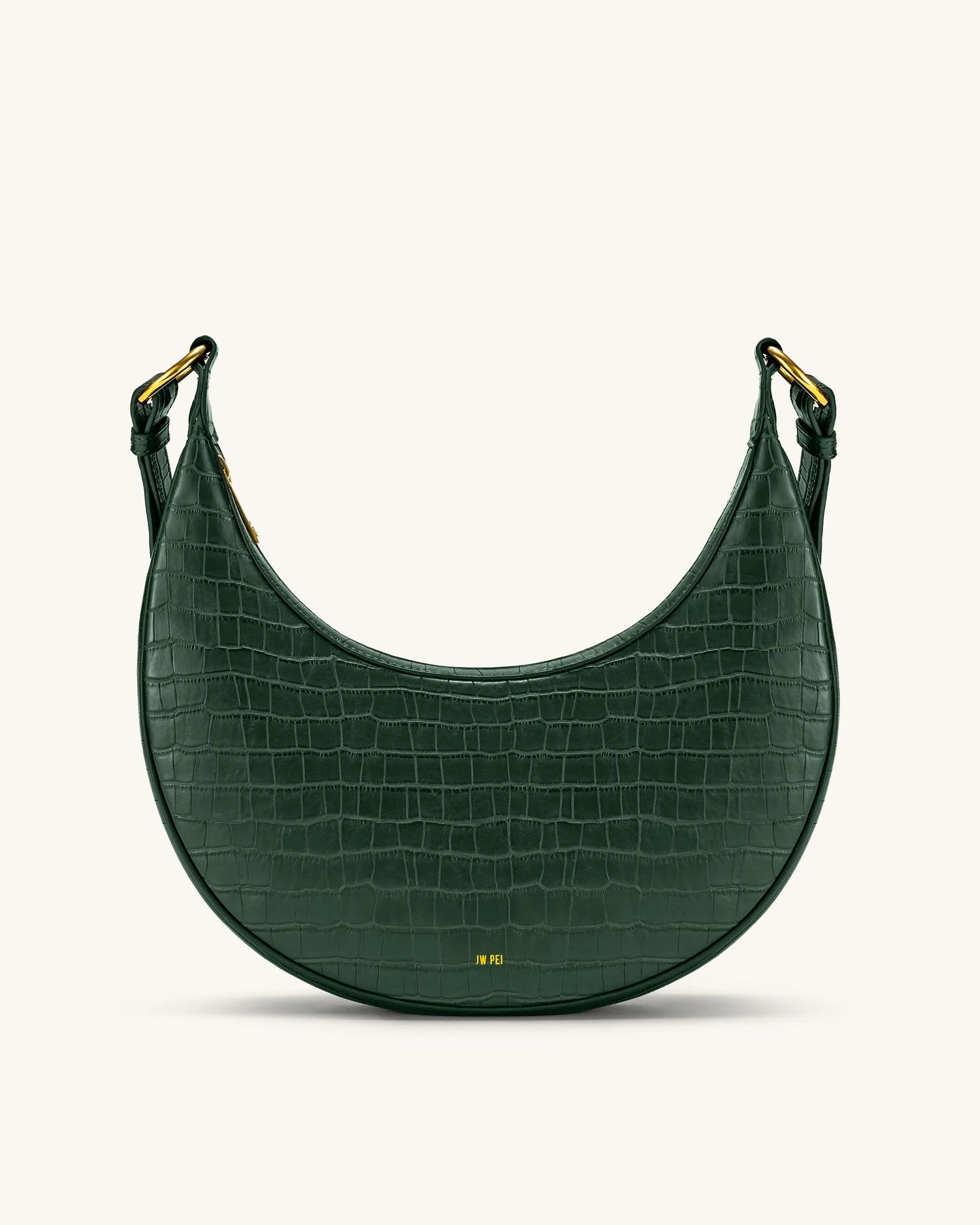 JW PEI_Dark Green Croc_Carly Saddle Bags_302-7_Dark Green Croc_01