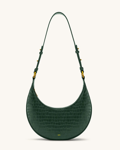 JW PEI_Dark Green Croc_Carly Saddle Bags_302-7_Dark Green Croc_04