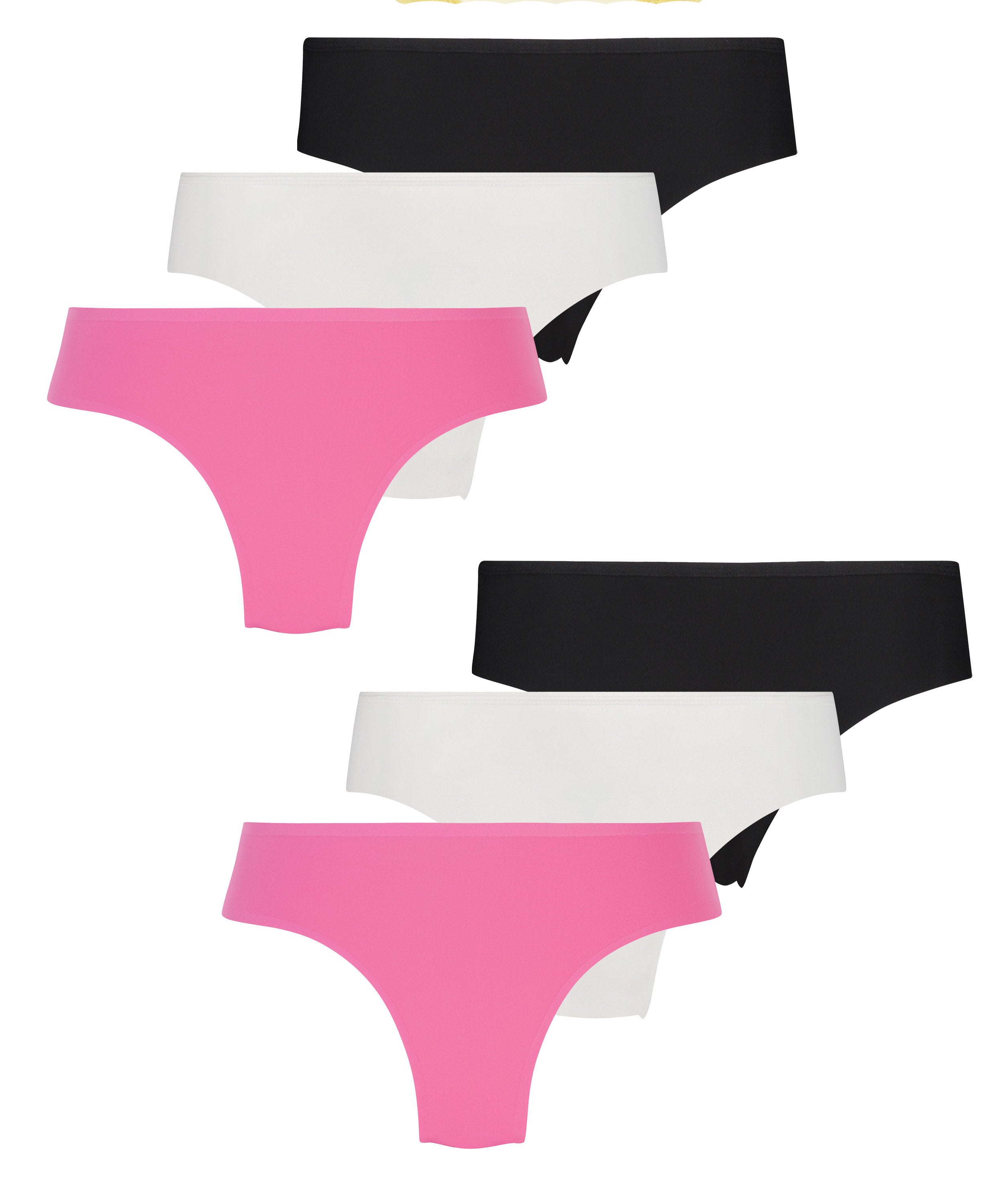 Hunkemoller_6-Pack Invisble Brazilians_302001_Bright White_04