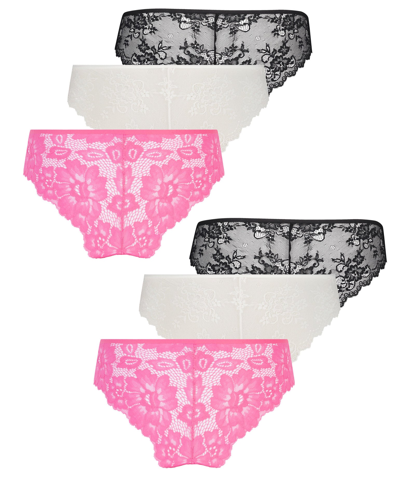 Hunkemoller_6-Pack Invisble Brazilians_302001_Bright White_05