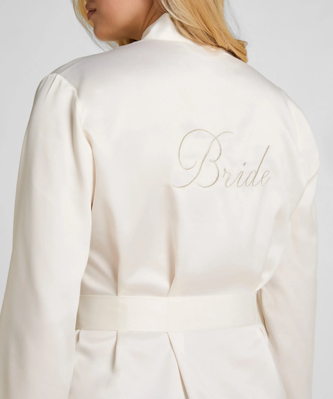 Hunkemoller White Women Kimono Bridal Satin SKU: 302071_White Image 03