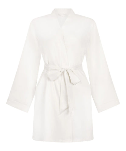 Hunkemoller White Women Kimono Bridal Satin SKU: 302071_White Image 05