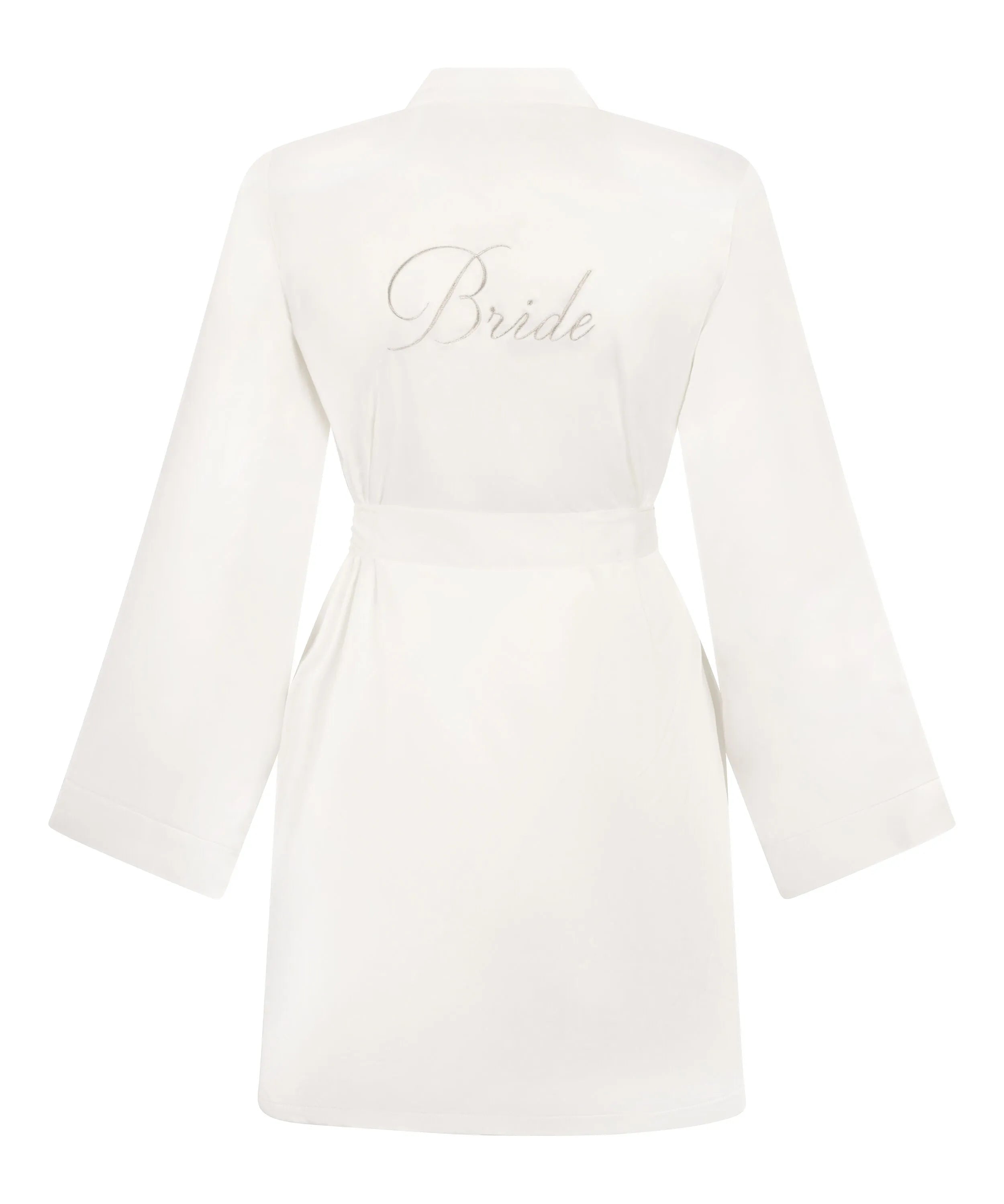 Hunkemoller White Women Kimono Bridal Satin SKU: 302071_White Image 06