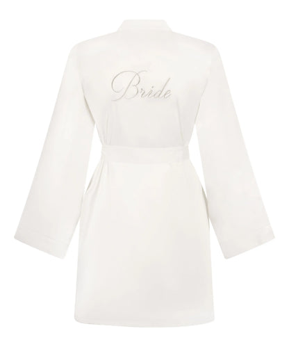 Hunkemoller White Women Kimono Bridal Satin SKU: 302071_White Image 06