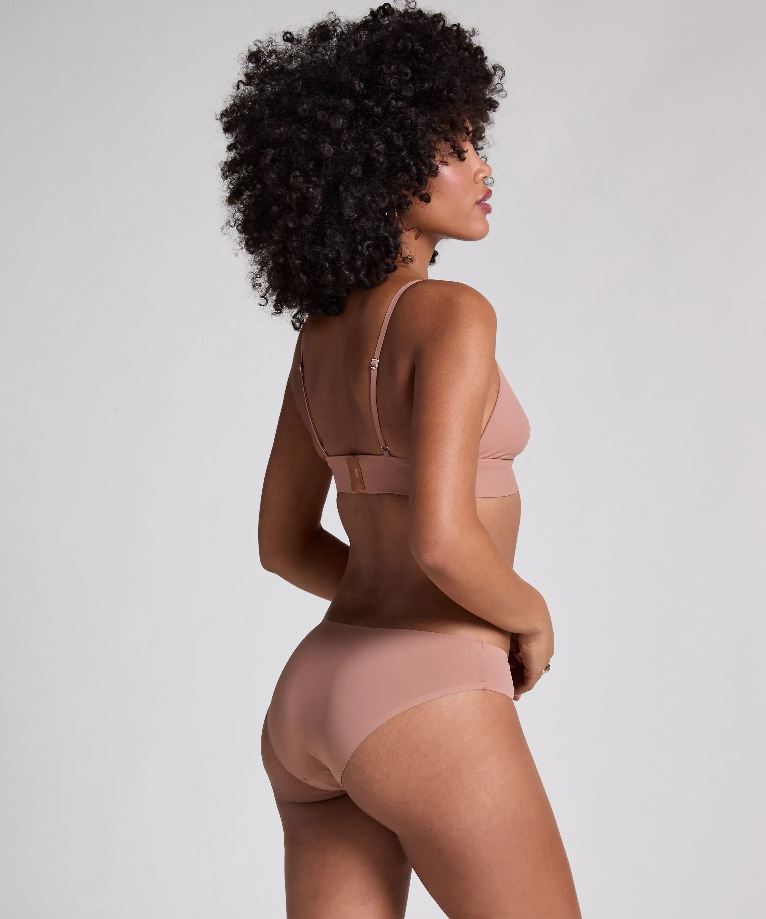 Hunkemoller Brown Women Invisible Brazilian SKU: 302172_Brown Image 03