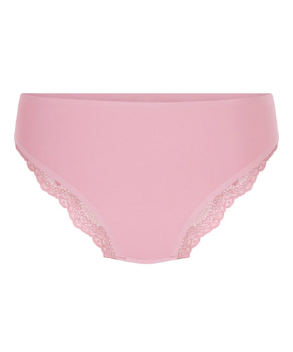 Hunkemoller Pink Women Invisible Lace Back Brazilian SKU: 302286_Pink Image 05