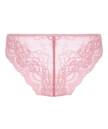 Hunkemoller Pink Women Invisible Lace Back Brazilian SKU: 302286_Pink Image 06