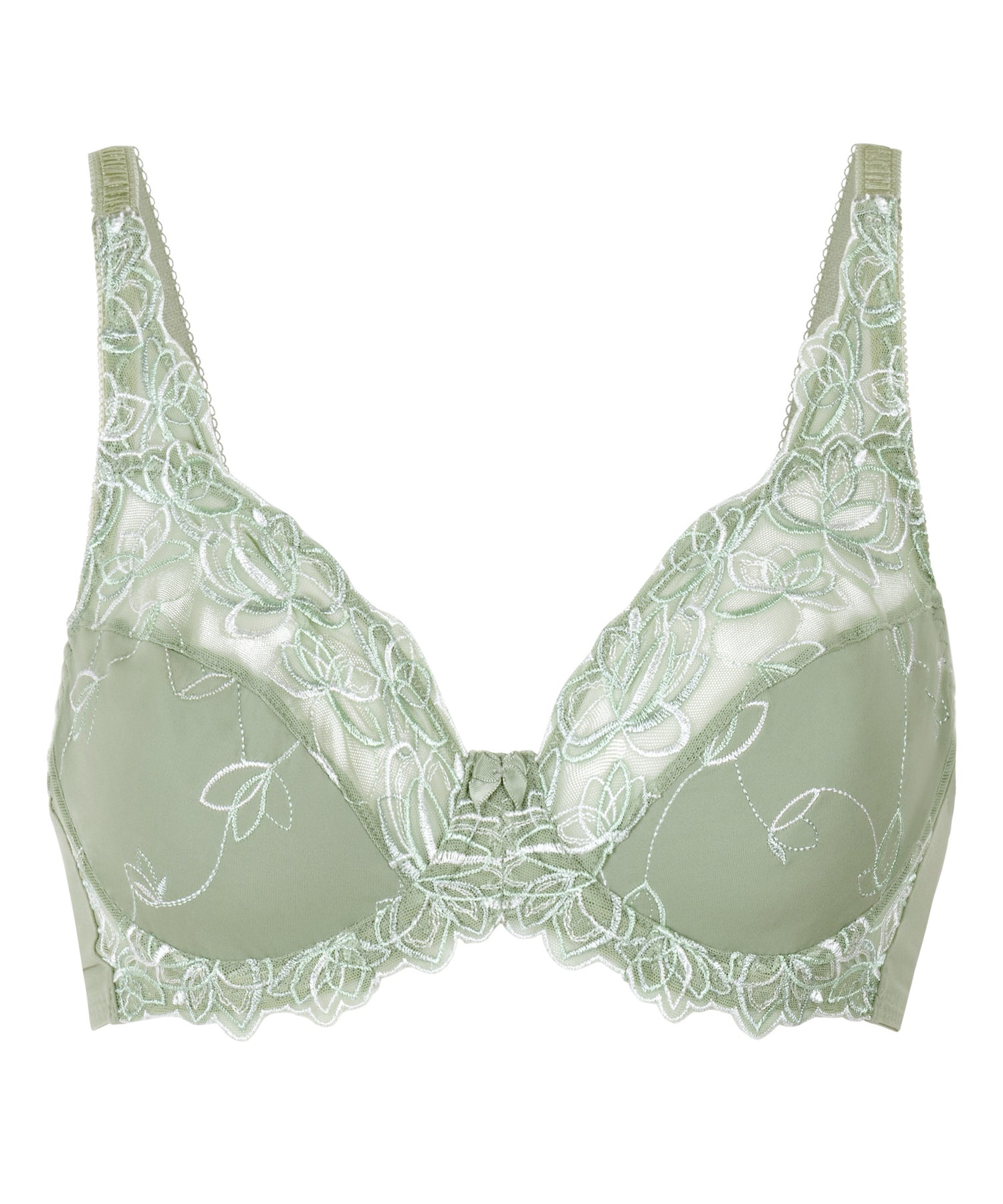 Hunkemoller_Iceberg Green_Diva Non-Padded Underwired Bra in Different Cup Sizes_302358_Iceberg Green_05