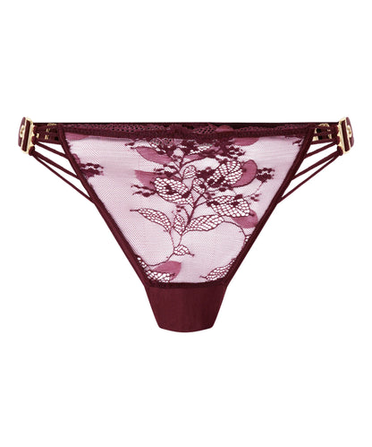 Hunkemoller_Red_Avela Thong_302374_Zinfandel_04