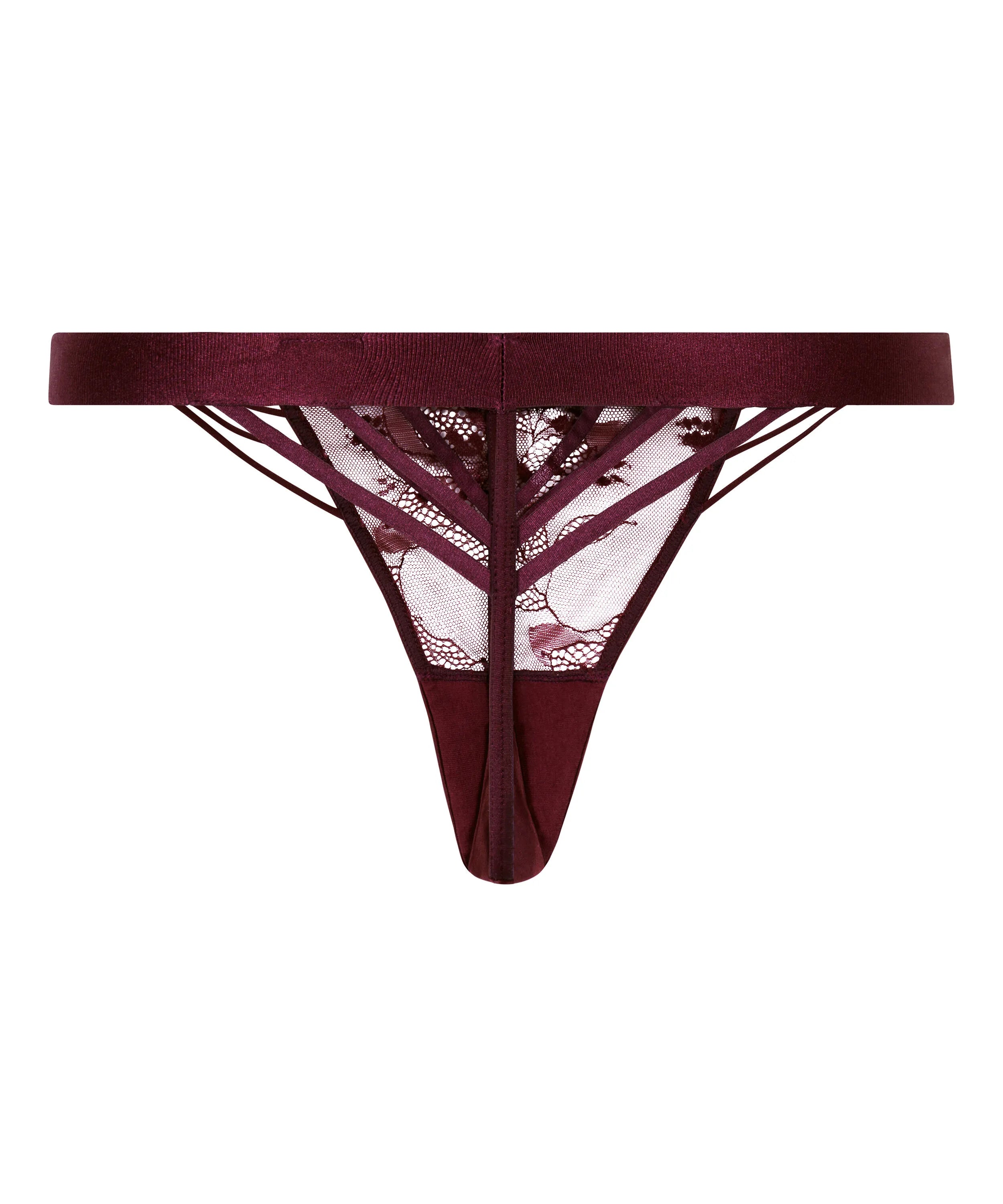 Hunkemoller_Red_Avela Thong_302374_Zinfandel_05