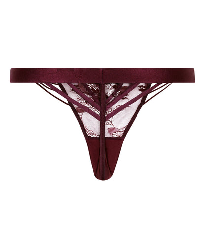 Hunkemoller_Red_Avela Thong_302374_Zinfandel_05