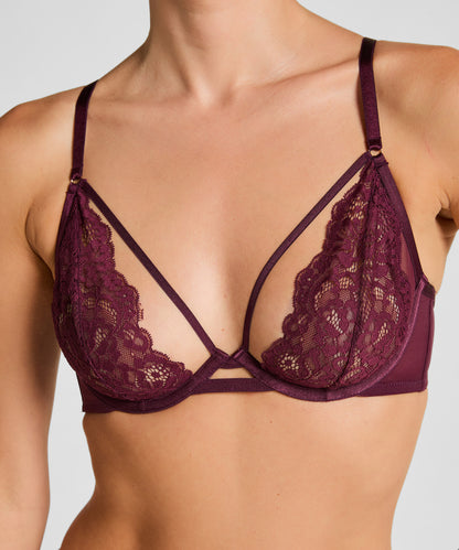 Hunkemoller_Zinfandel_Cinnamon Non-Padded Underwired Bra in Different Cup Sizes_302379_Zinfandel_03