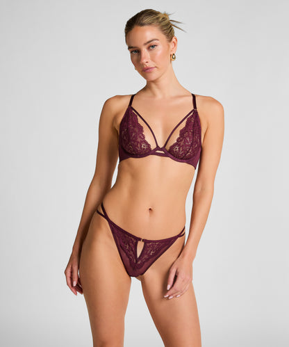 Hunkemoller_Zinfandel_Cinnamon Non-Padded Underwired Bra in Different Cup Sizes_302379_Zinfandel_04
