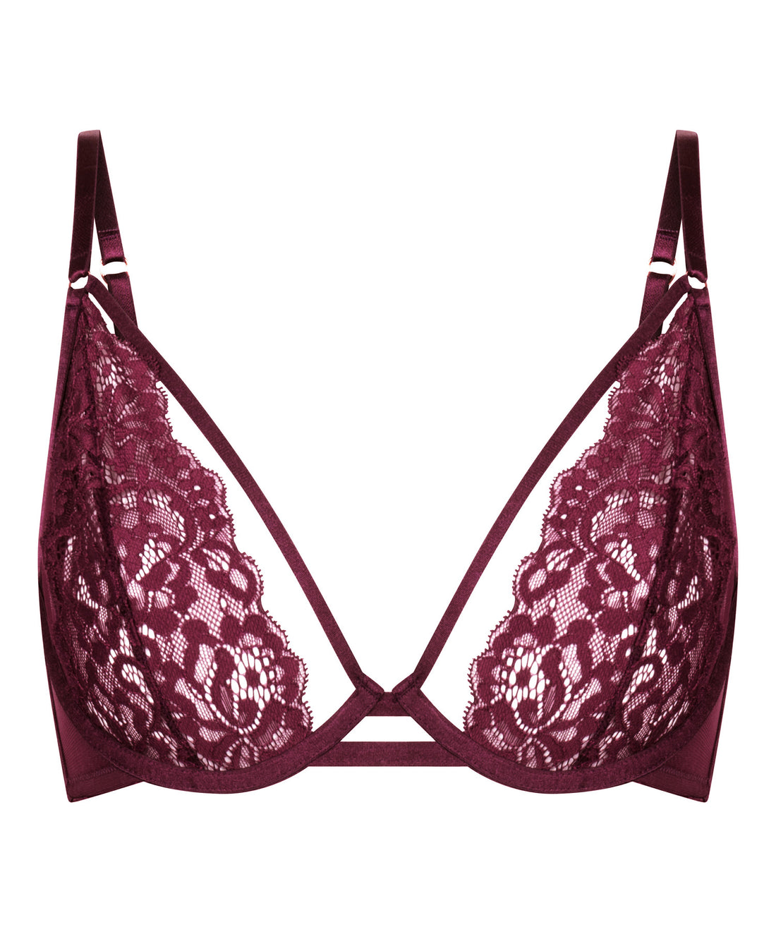 Hunkemoller_Zinfandel_Cinnamon Non-Padded Underwired Bra in Different Cup Sizes_302379_Zinfandel_08