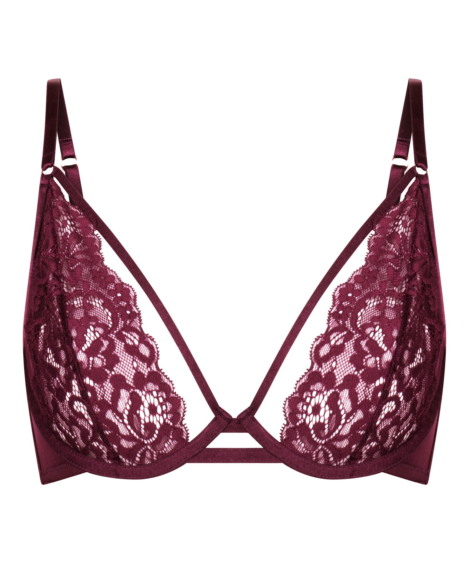 Hunkemoller_Zinfandel_Cinnamon Non-Padded Underwired Bra in Different Cup Sizes_302379_Zinfandel_08