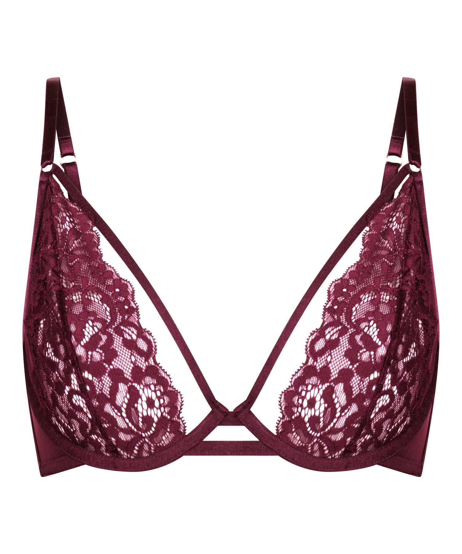 Hunkemoller_Zinfandel_Cinnamon Non-Padded Underwired Bra in Different Cup Sizes_302379_Zinfandel_08