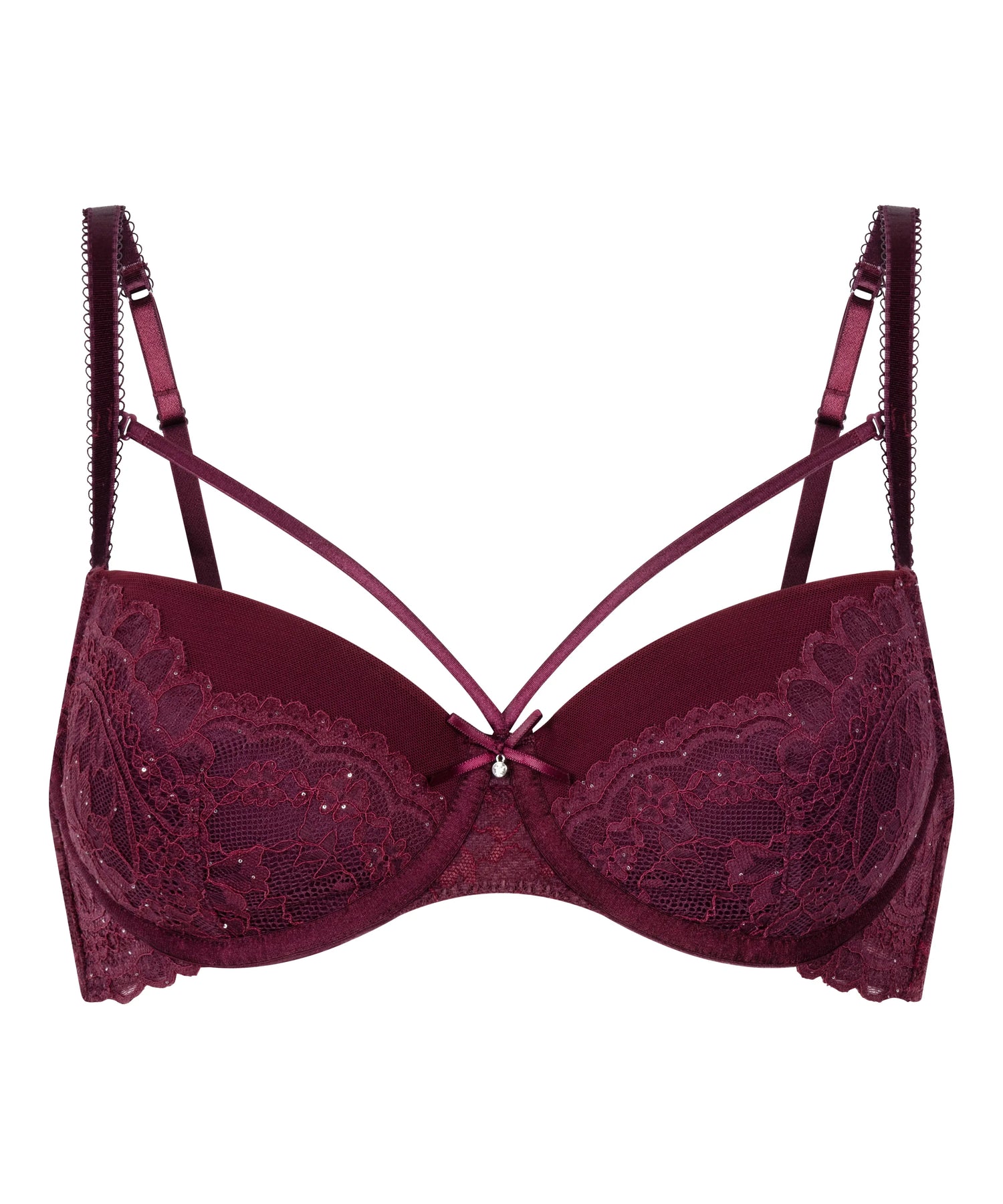 Hunkemoller_Red_Isadora Padded Underwired Bra in Different Cup Sizes_302412_Zinfandel_05