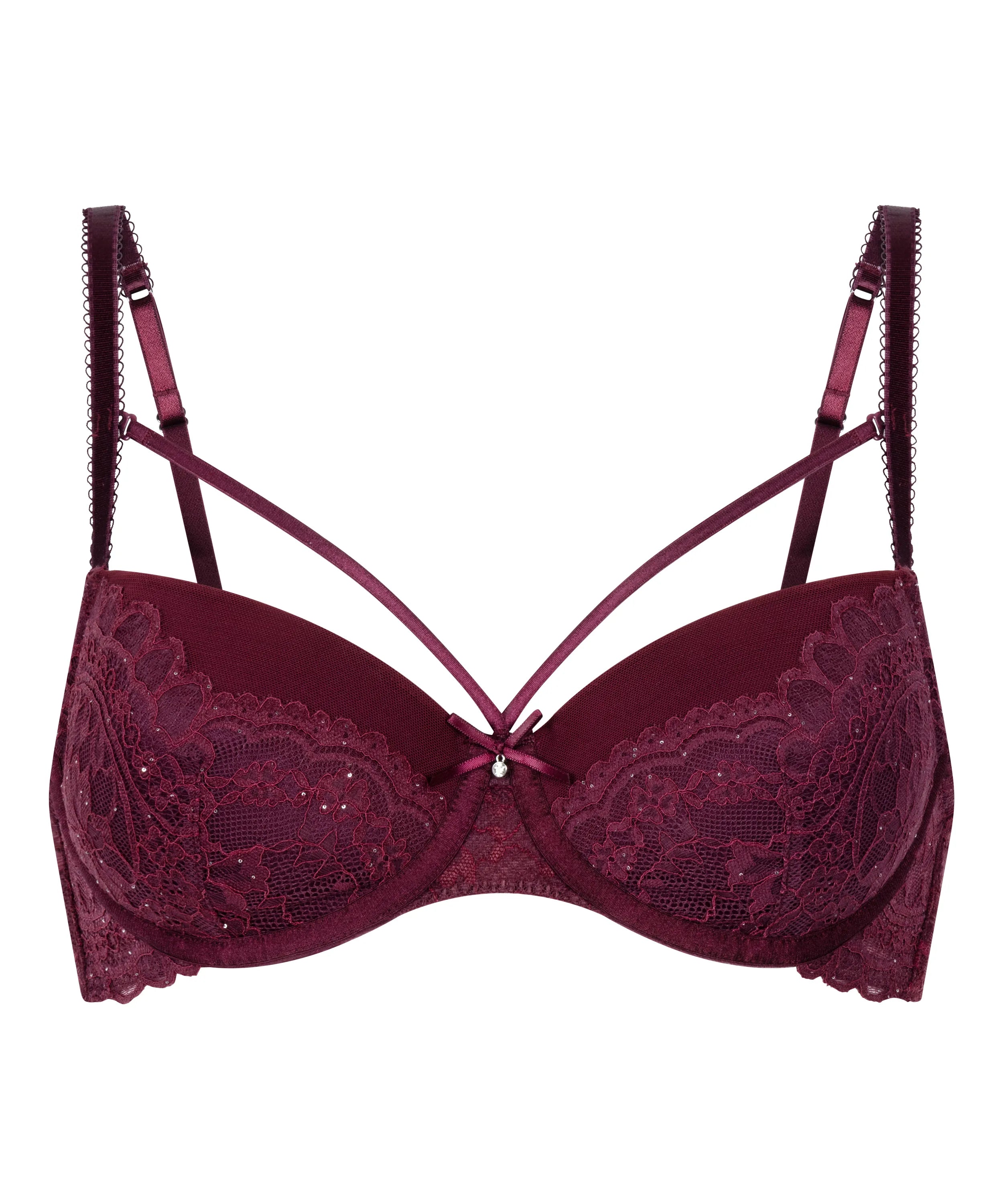 Hunkemoller_Red_Isadora Padded Underwired Bra in Different Cup Sizes_302412_Zinfandel_05