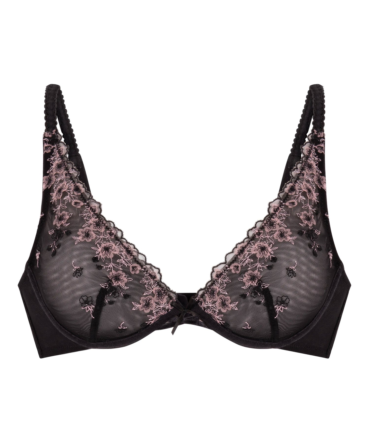 Hunkemoller_Black_Chloe Non-Padded Underwired Bra in Different Cup Sizes_302424_Caviar_05