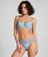 Hunkemoller Blue Women Elliena Extra Low V Thong SKU: 302495_Blue Image 01