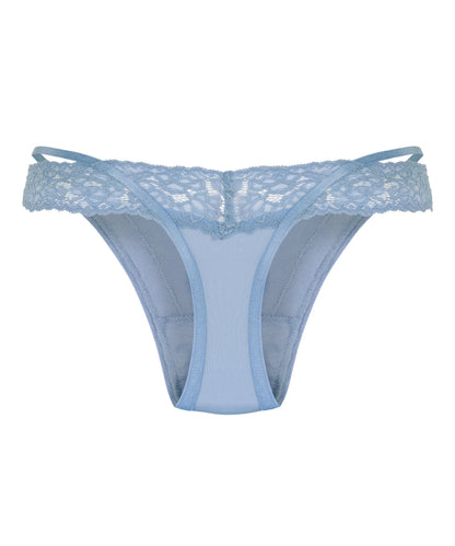 Hunkemoller Blue Women Elliena Extra Low V Thong SKU: 302495_Blue Image 05
