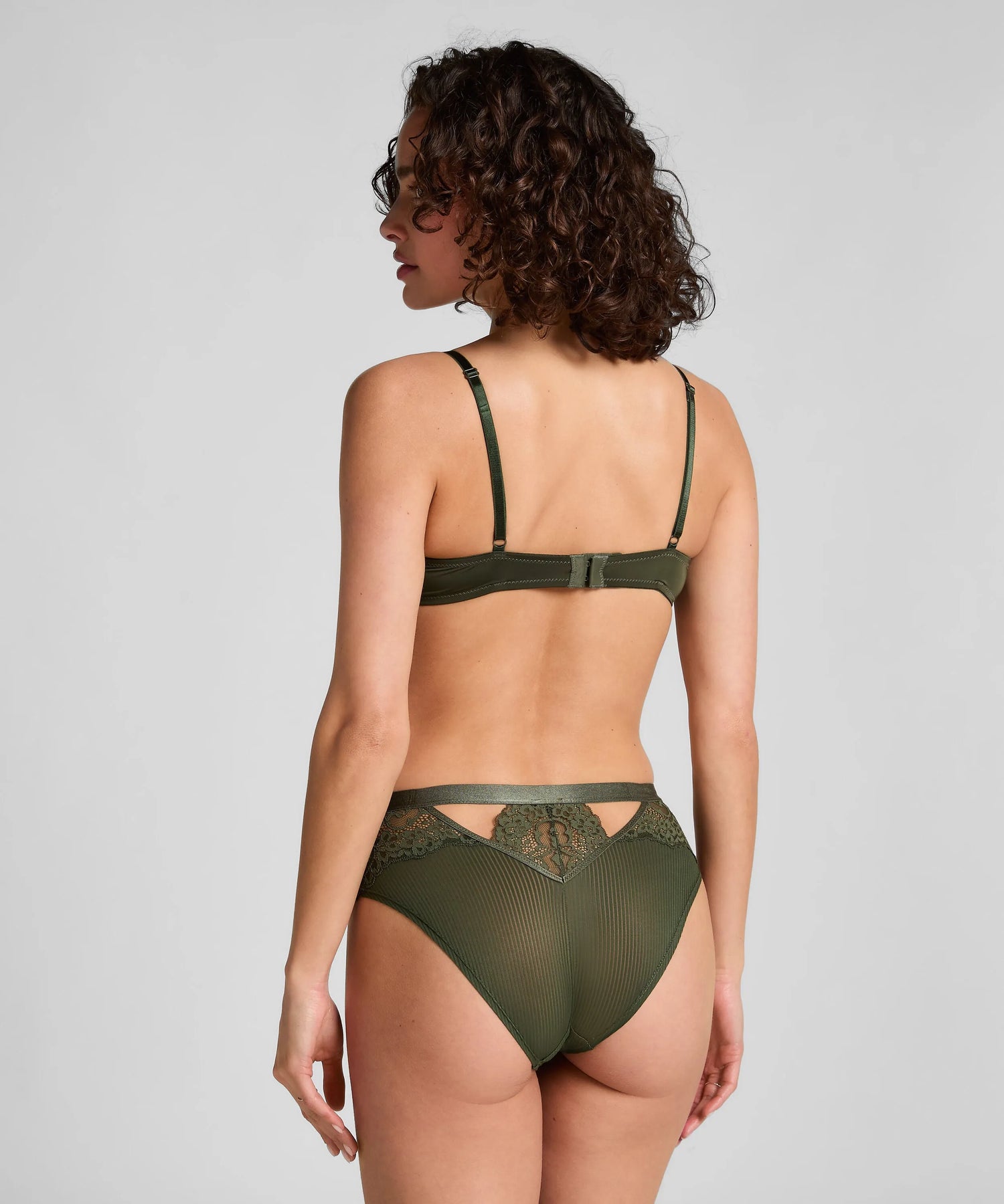 Hunkemoller Green Women Kaiden Brazilian SKU: 302497_Green Image 03