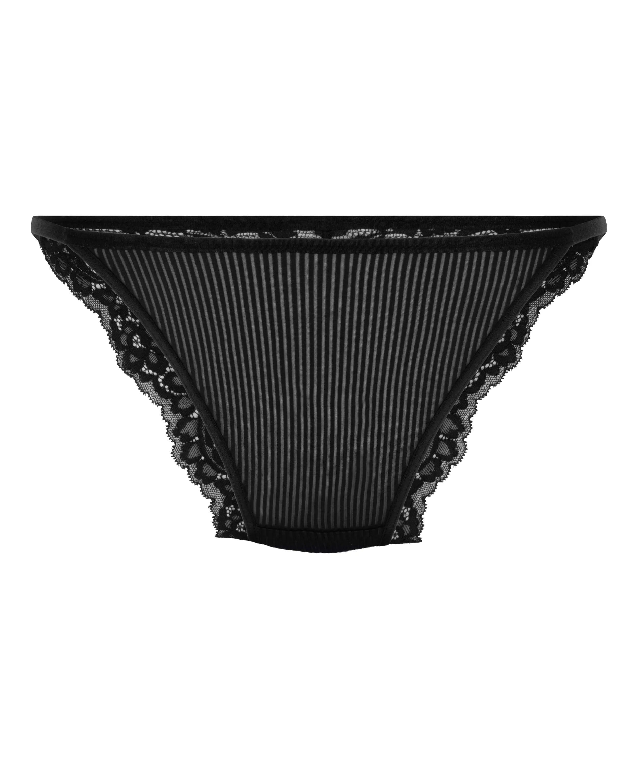 Hunkemoller Black Women Kaiden High Leg Brazilian SKU: 302498_Black Image 04