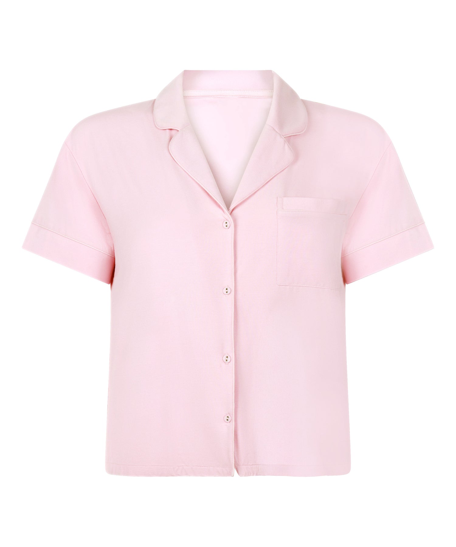 Hunkemoller_Pink_Essential Jersey Short-Sleeved Jacket_302657_Pink_05