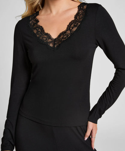 Hunkemoller_Black_Pyjama Set_302674_Black_02