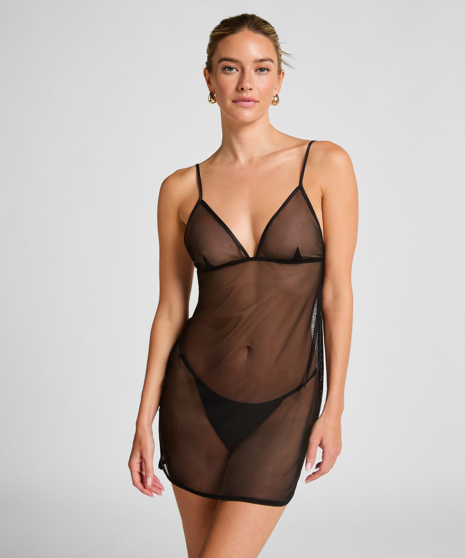 Hunkemoller_Caviar_Marie Slipdress_302675_Caviar_02